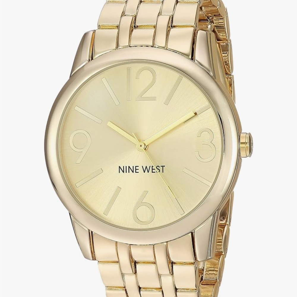 Nine West Gold Watch with Bracelet